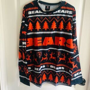 NWT Chicago Bears‎ NFL Crew Neck Pajamas Set Tshirt & Pants Set Size Medium Men